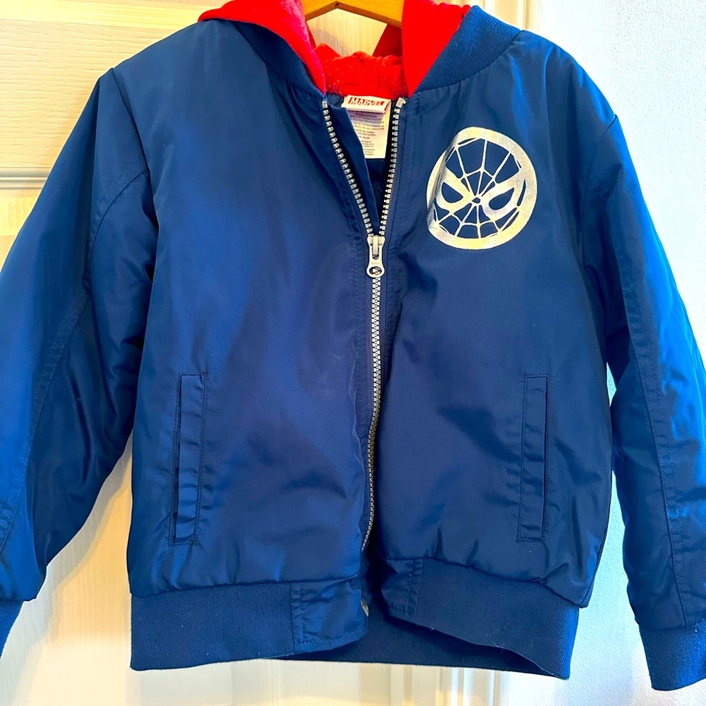 Marvel Spider Man coat/heavy jacket. Boys 5/6. Very gently worn.